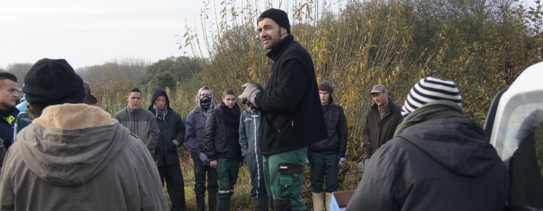 Présentation du site par Sébastien Mézière, technicien au Pnr Cmo