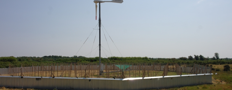 Récupérateur pendant le chantier de juillet