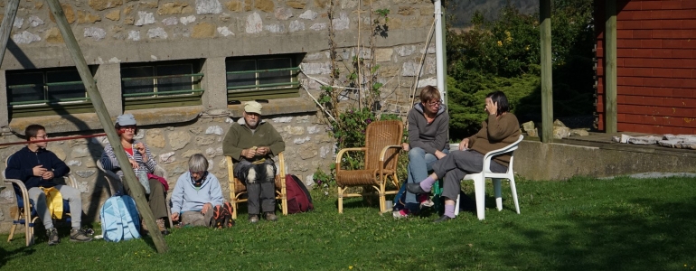 Pause repas avec soleil et panorama au rendez-vous