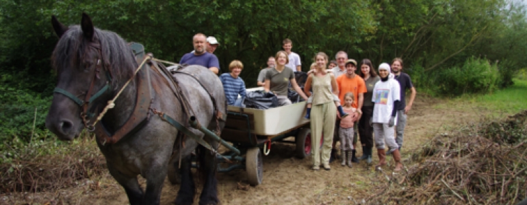 Chantier nature Bongios avec les riverains d'un site naturel