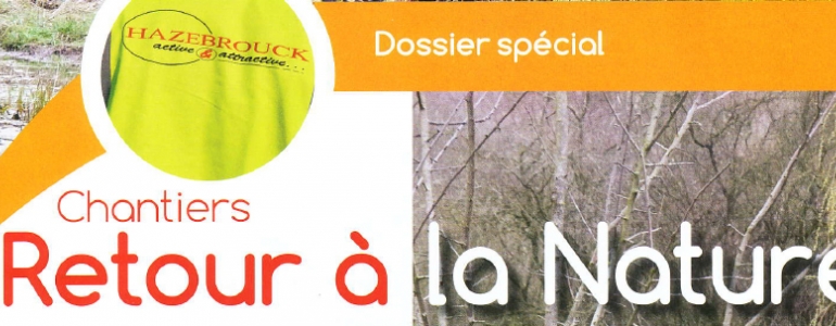 Extrait du magazine d'Hazebrouck sur les chantier nature Blongios