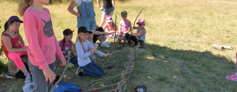 Stand de tir...pour arcs et flèches en noisetier