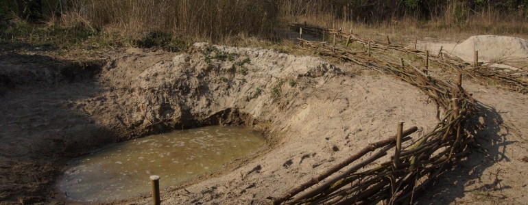 Panne creusée et securisée