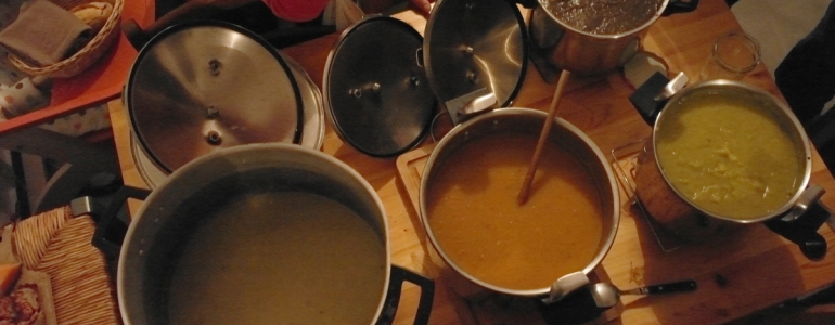 Les soupes Blongios : la Blongiasse, la verte, la soupe du soleil, la forestière !