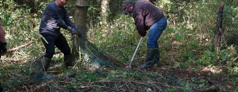 Retrait de vestiges d'activités humaines (Jardin communautaire)